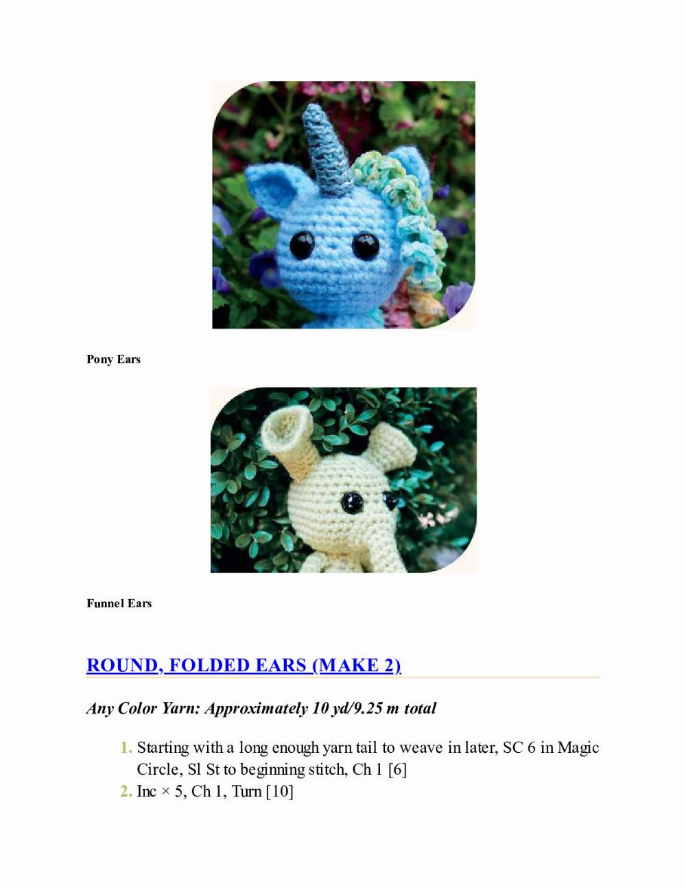 CROCHET IMPKINS pattern