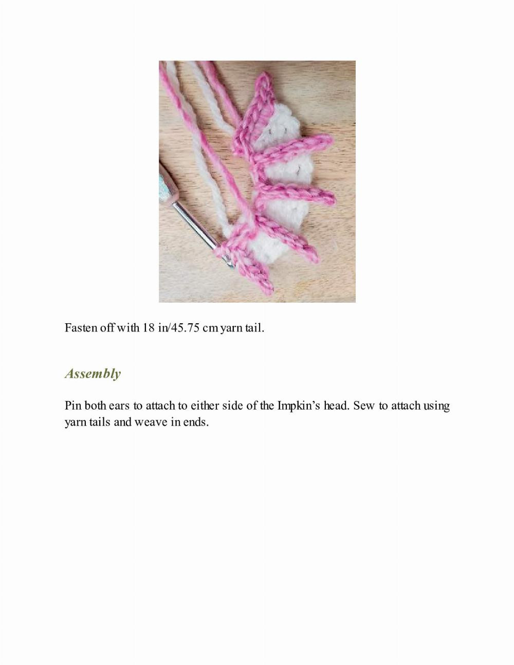 CROCHET IMPKINS pattern