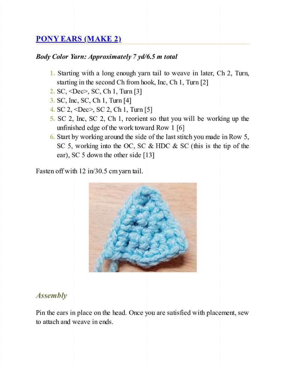 CROCHET IMPKINS pattern