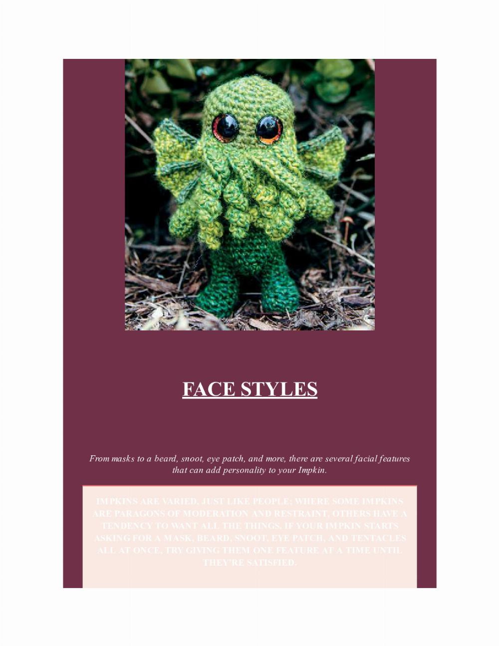 CROCHET IMPKINS pattern