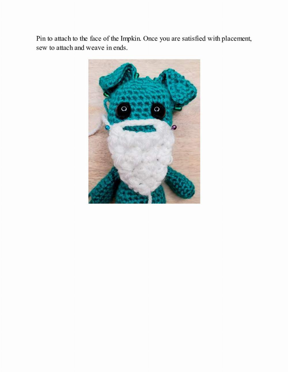 CROCHET IMPKINS pattern