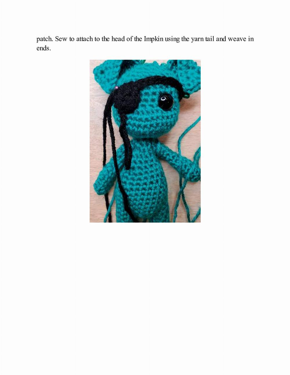 CROCHET IMPKINS pattern