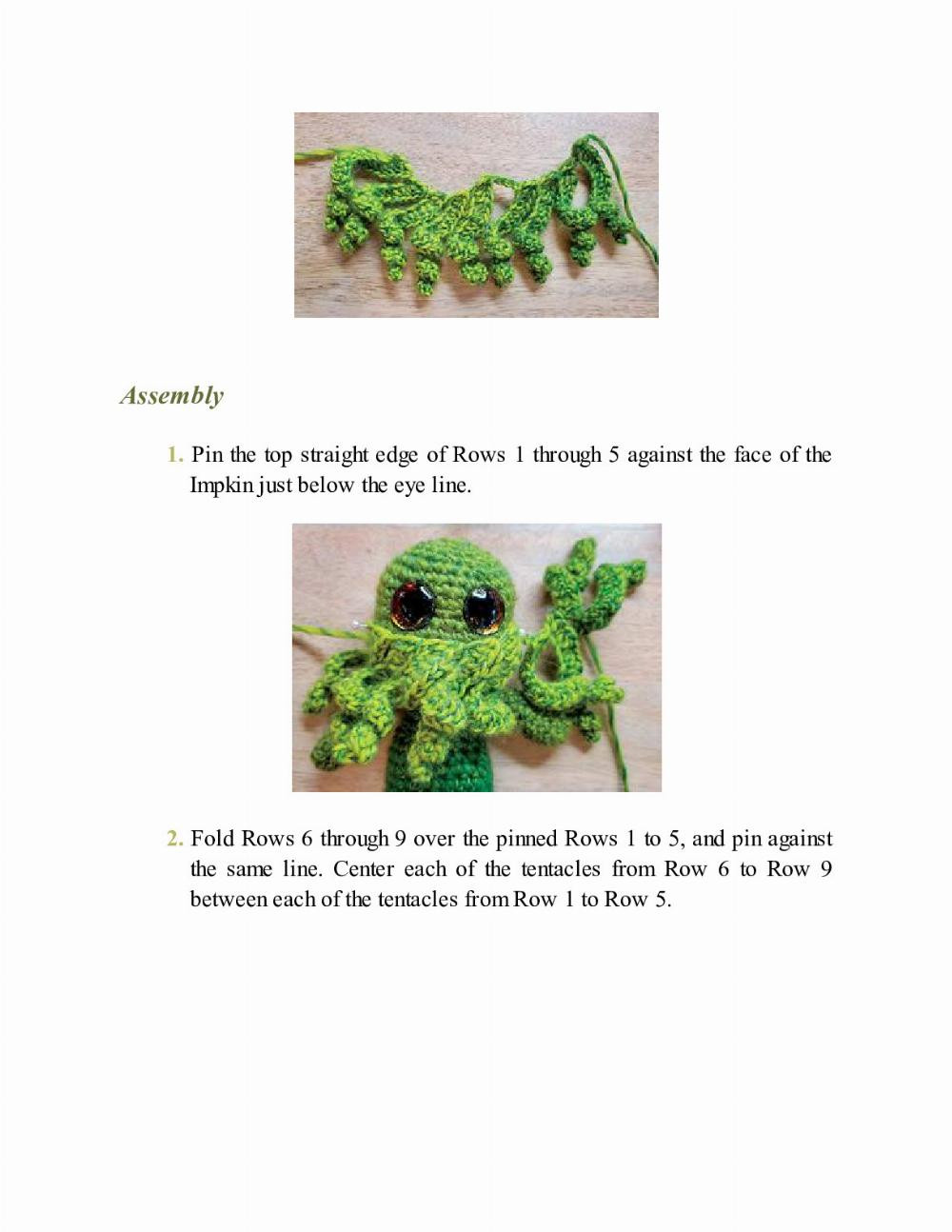 CROCHET IMPKINS pattern