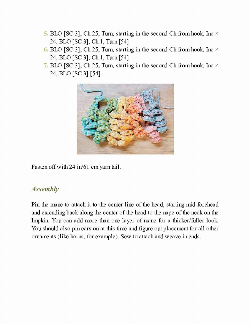 CROCHET IMPKINS pattern