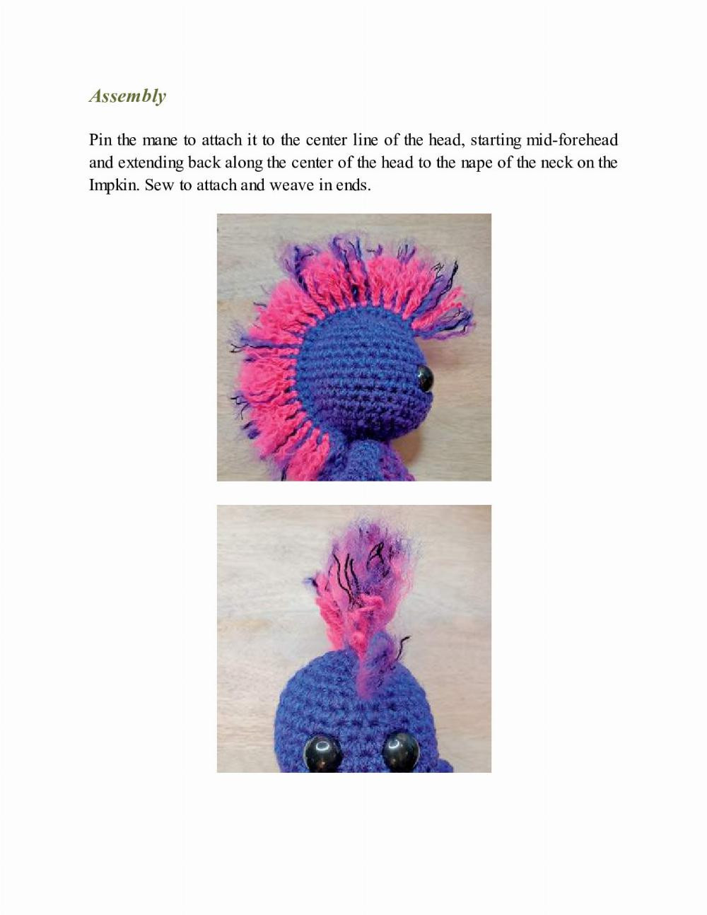 CROCHET IMPKINS pattern