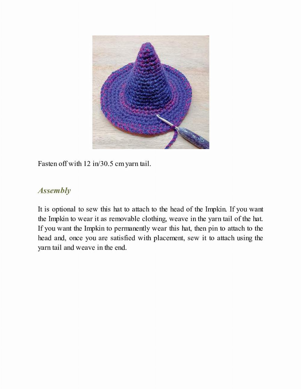 CROCHET IMPKINS pattern