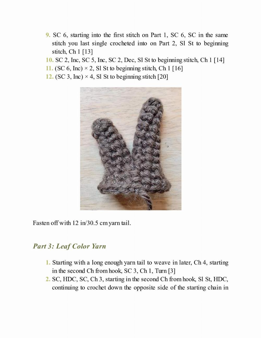 CROCHET IMPKINS pattern