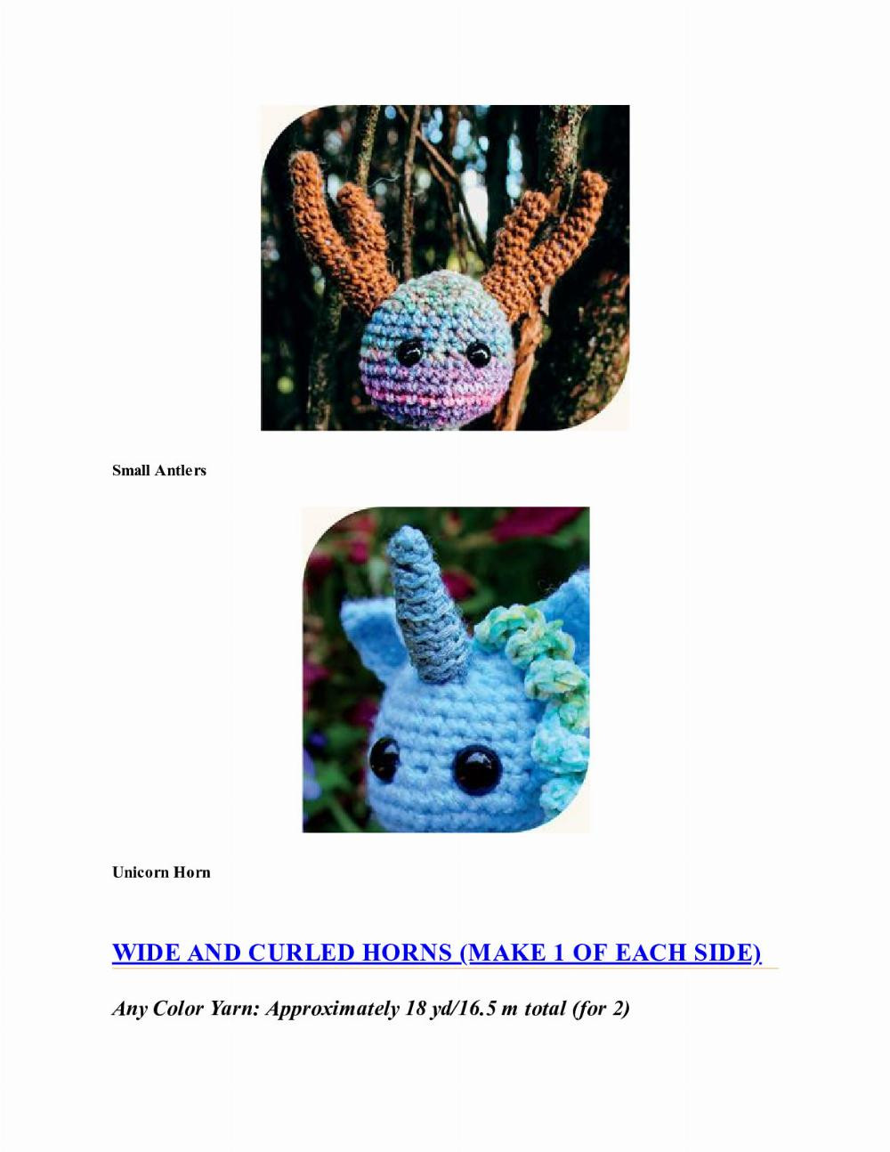 CROCHET IMPKINS pattern