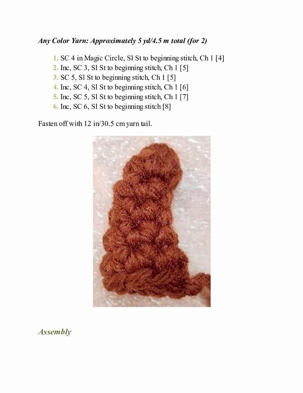 CROCHET IMPKINS pattern