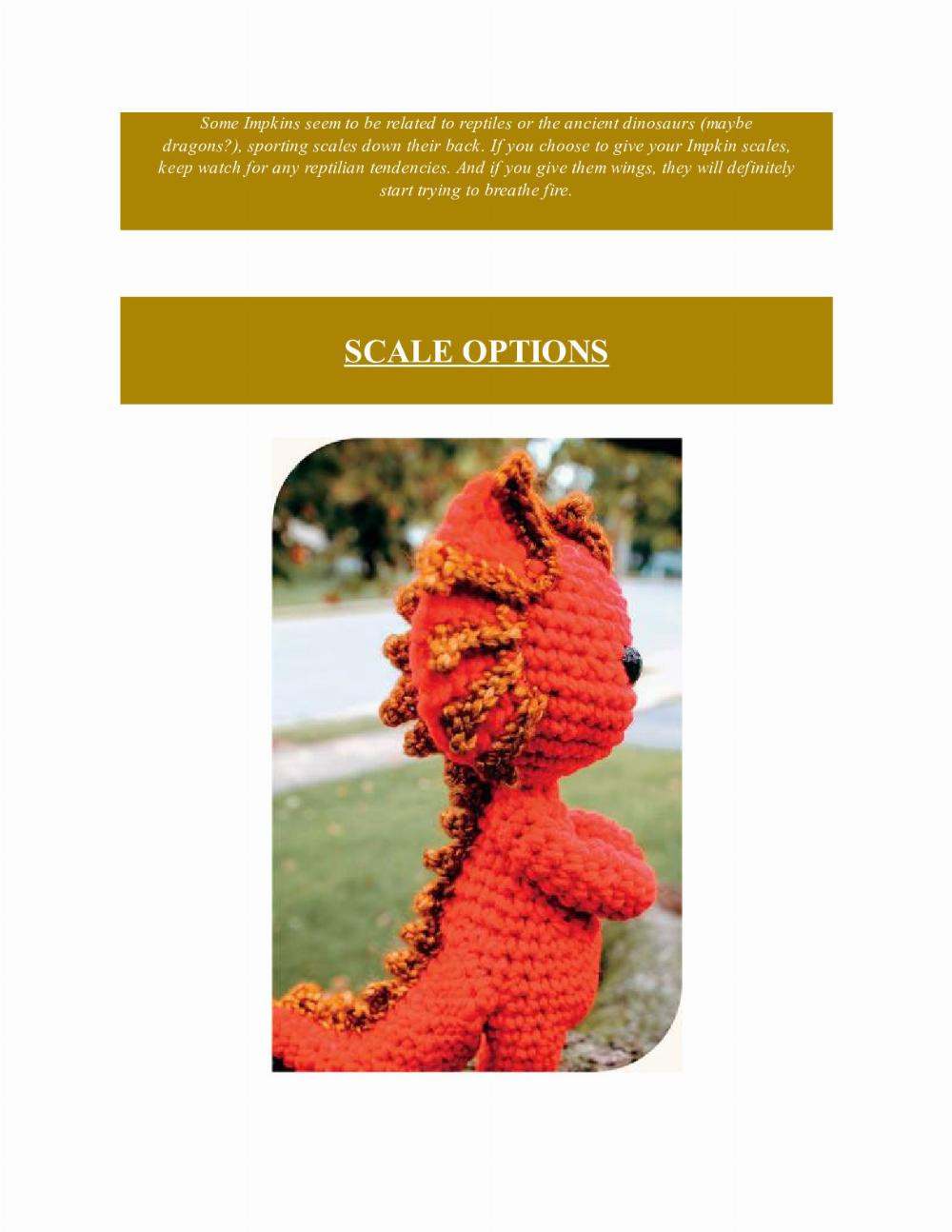 CROCHET IMPKINS pattern