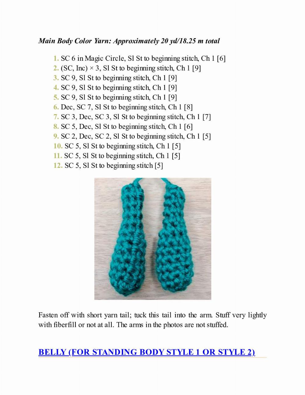 CROCHET IMPKINS pattern