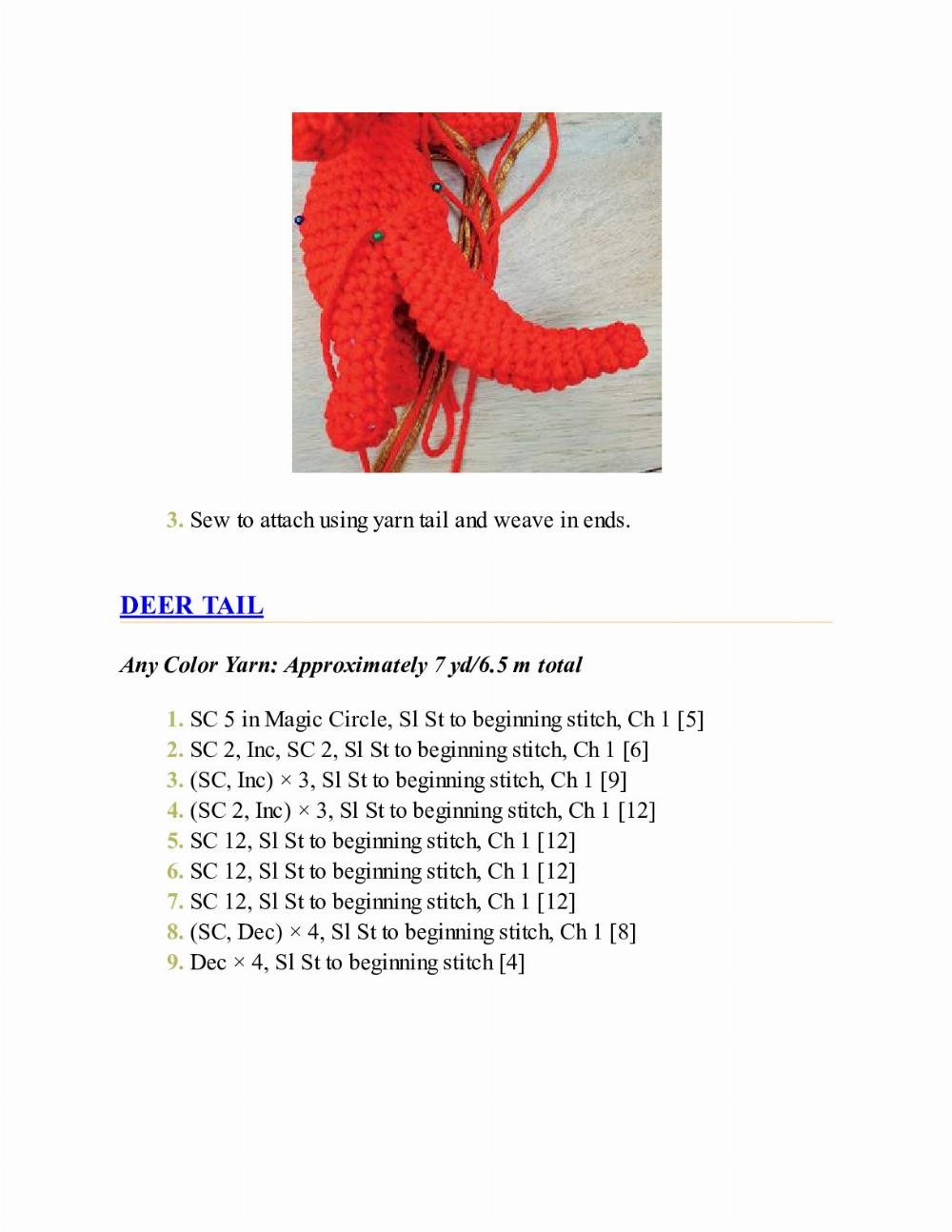 CROCHET IMPKINS pattern