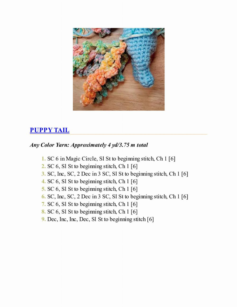 CROCHET IMPKINS pattern