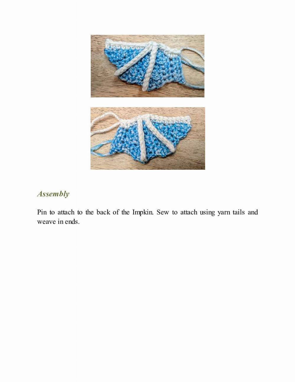 CROCHET IMPKINS pattern