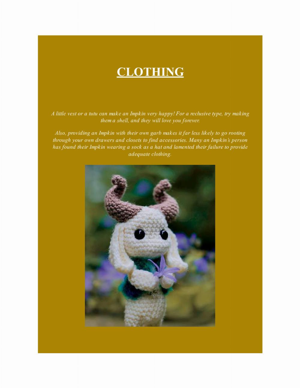 CROCHET IMPKINS pattern