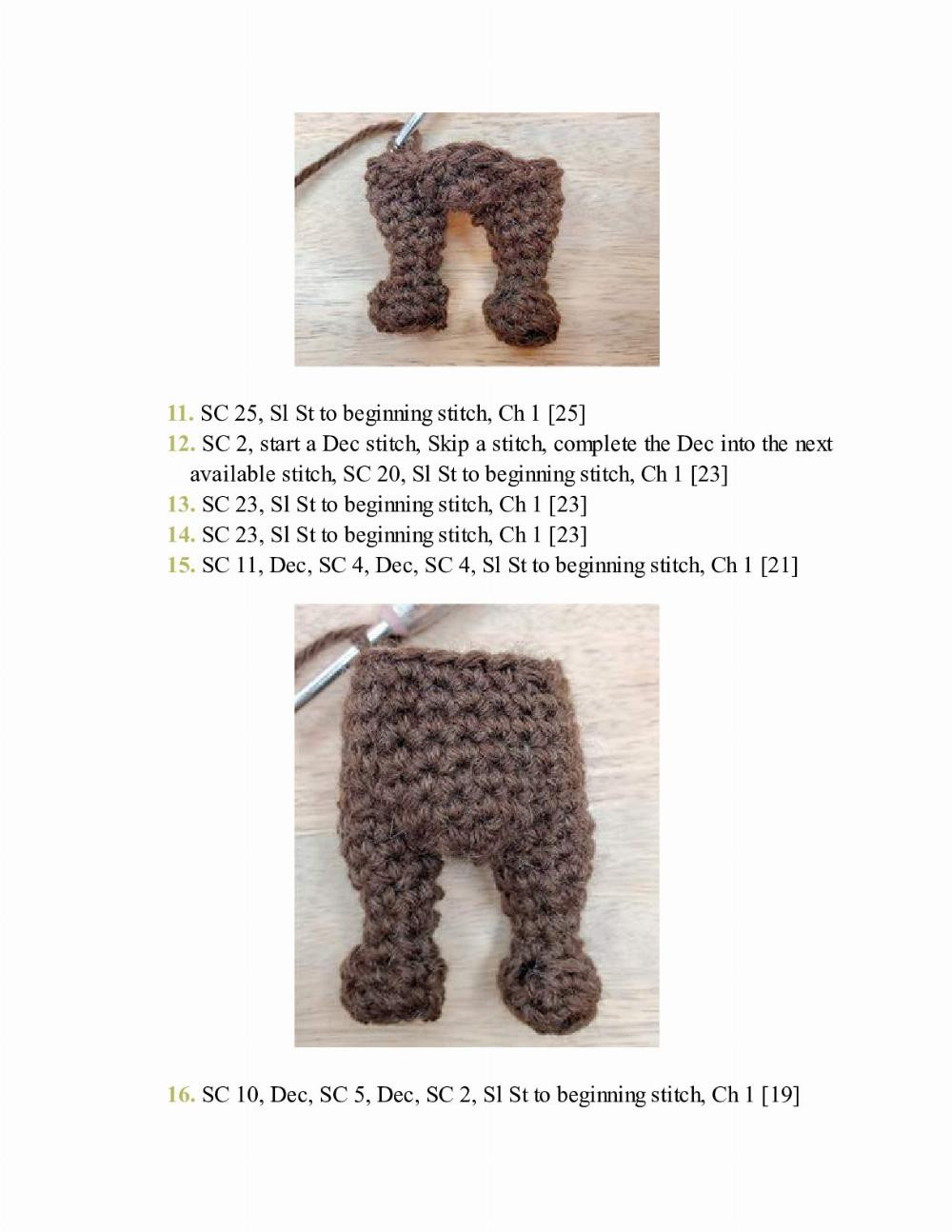 CROCHET IMPKINS pattern