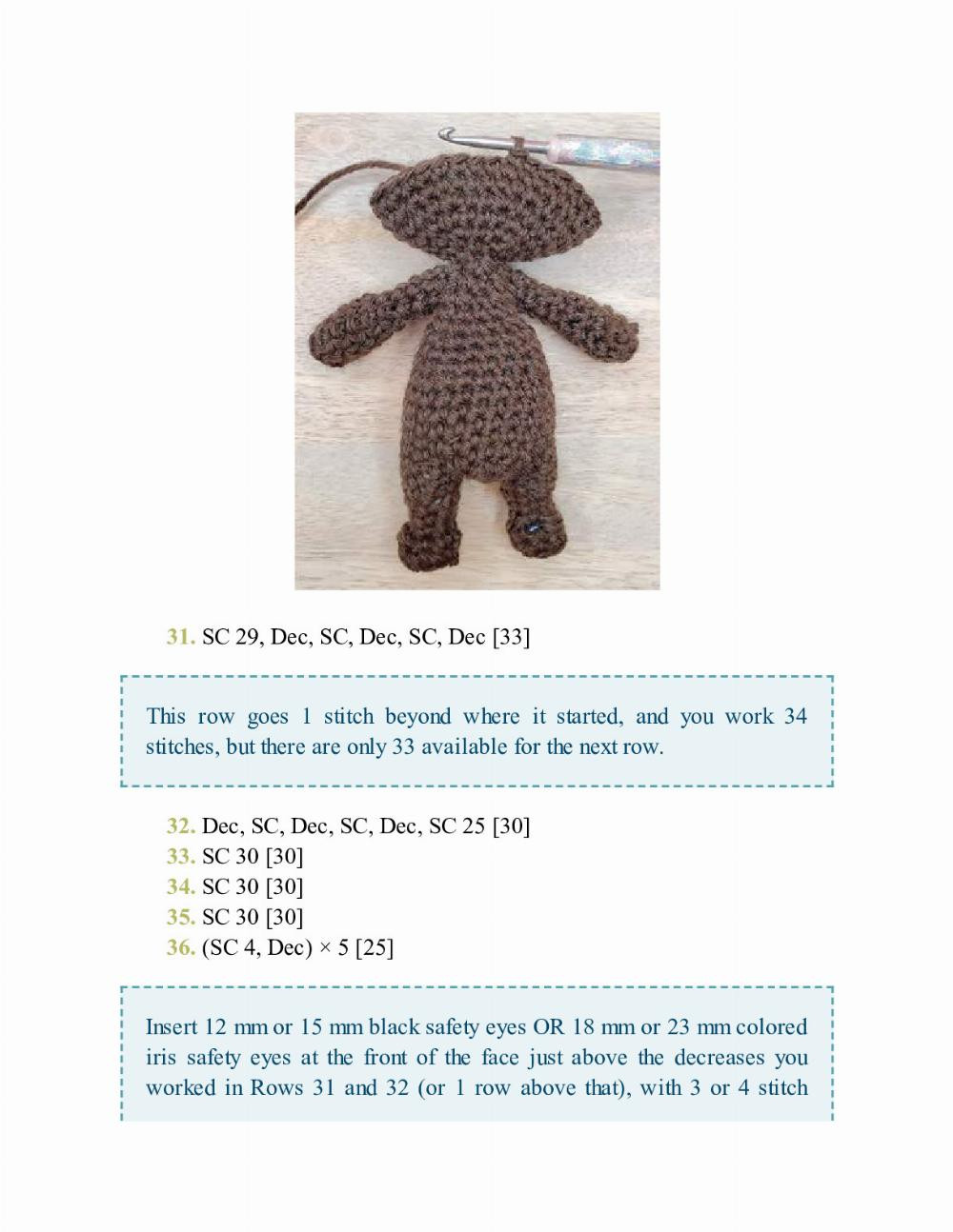 CROCHET IMPKINS pattern