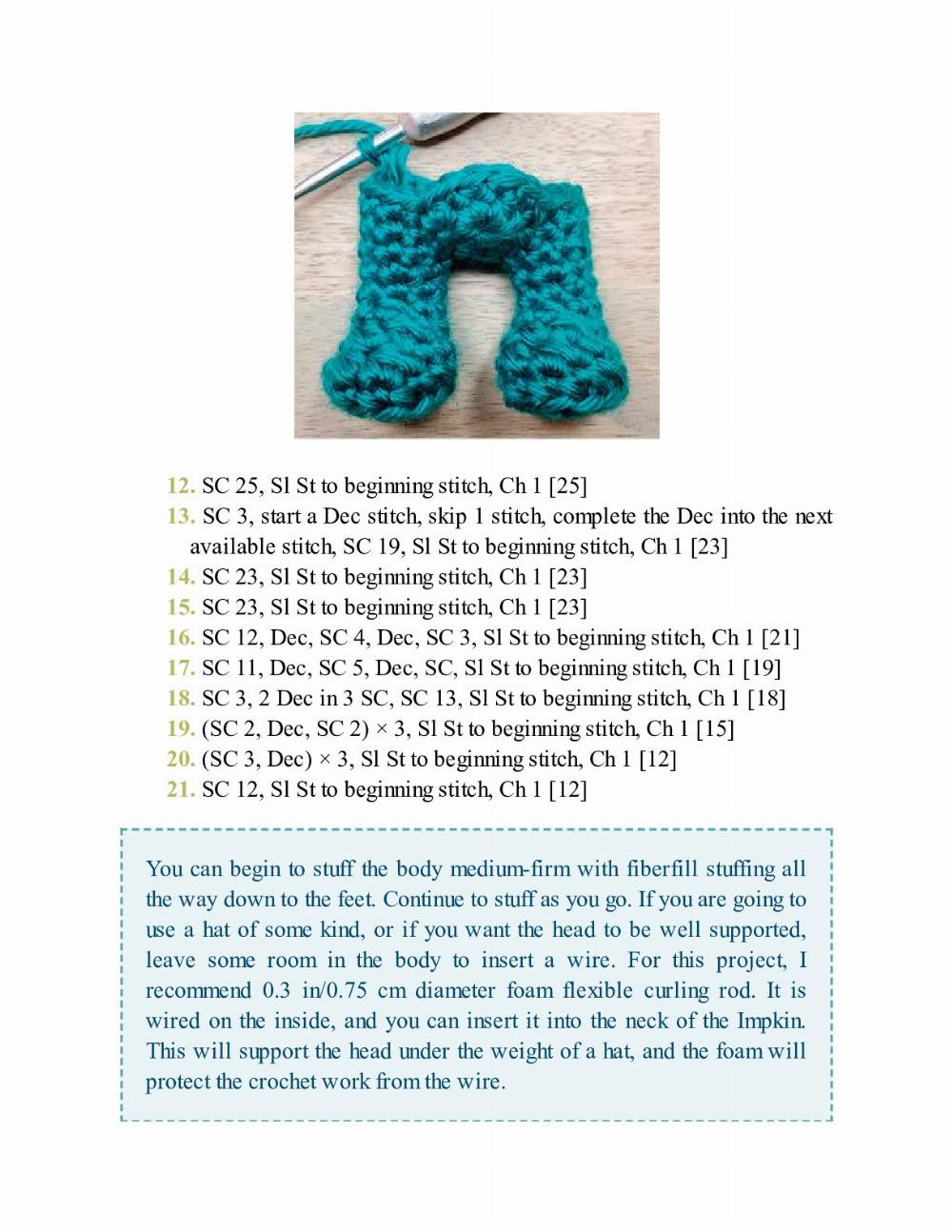 CROCHET IMPKINS pattern