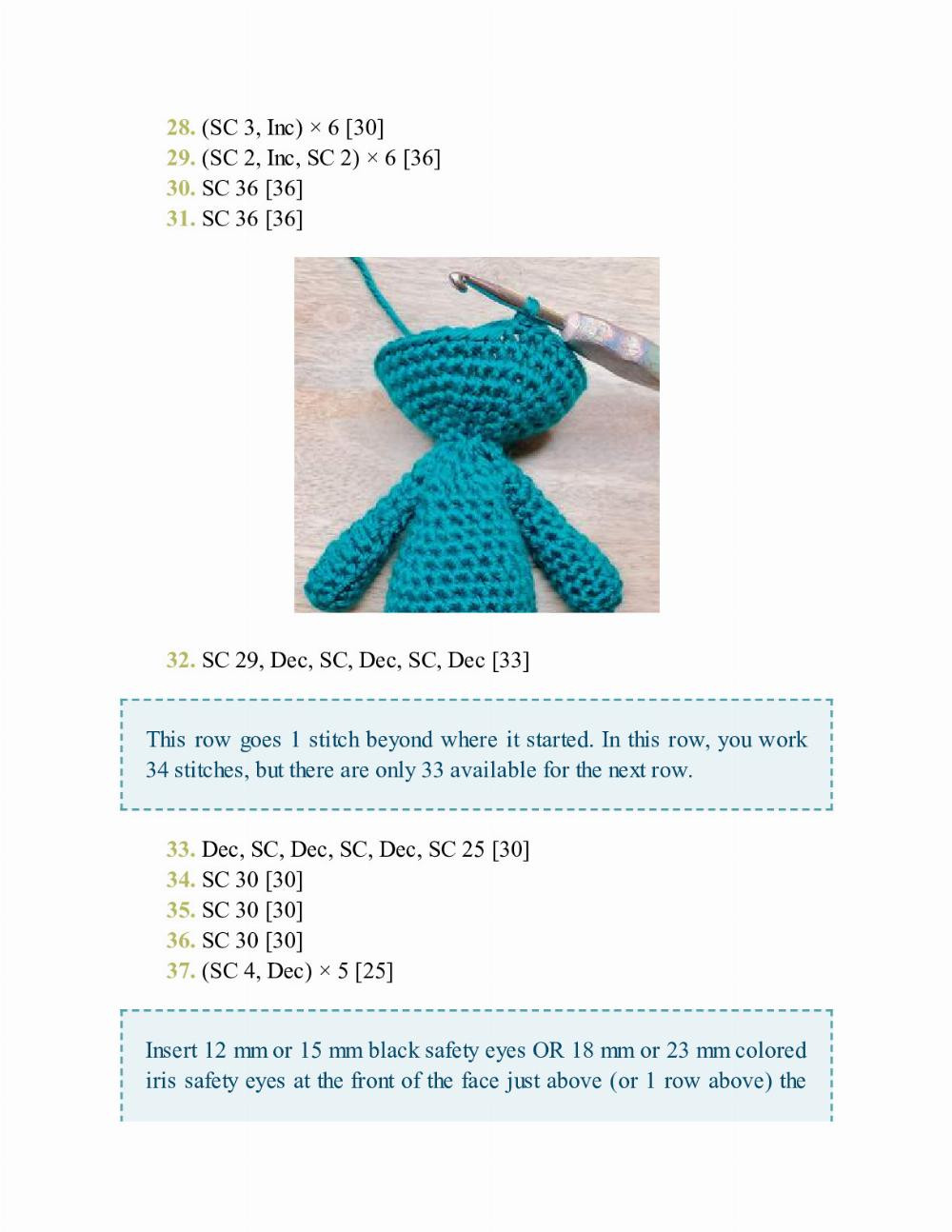 CROCHET IMPKINS pattern