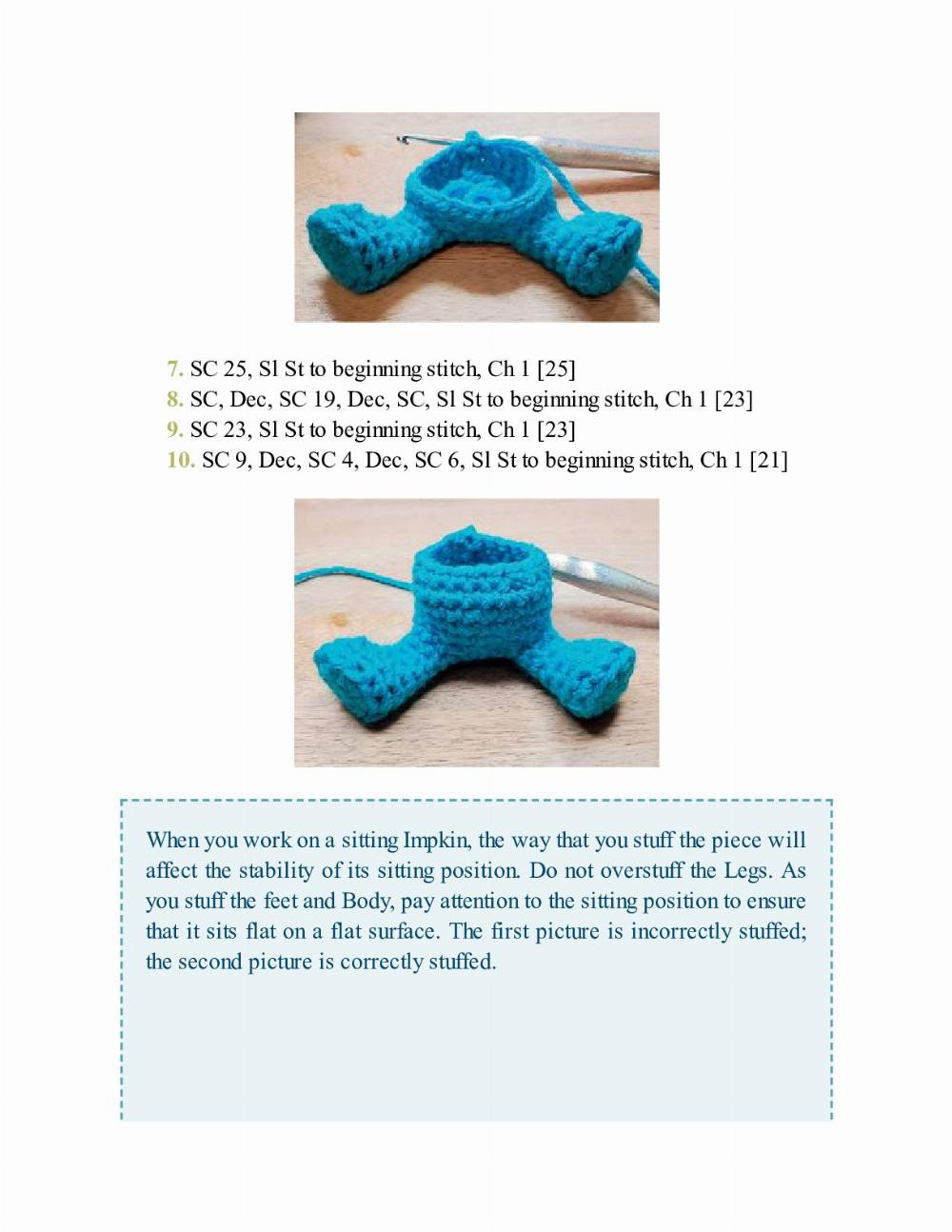 CROCHET IMPKINS pattern