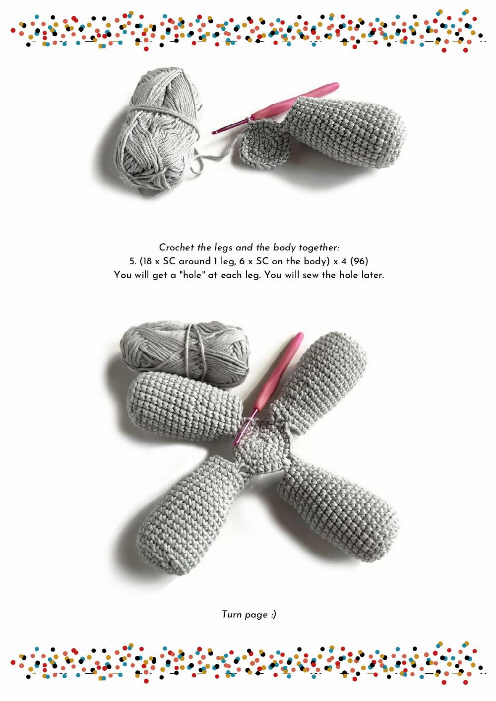 CROCHET PATTERN BUMPY THE ELEPHANT  crochet pattern