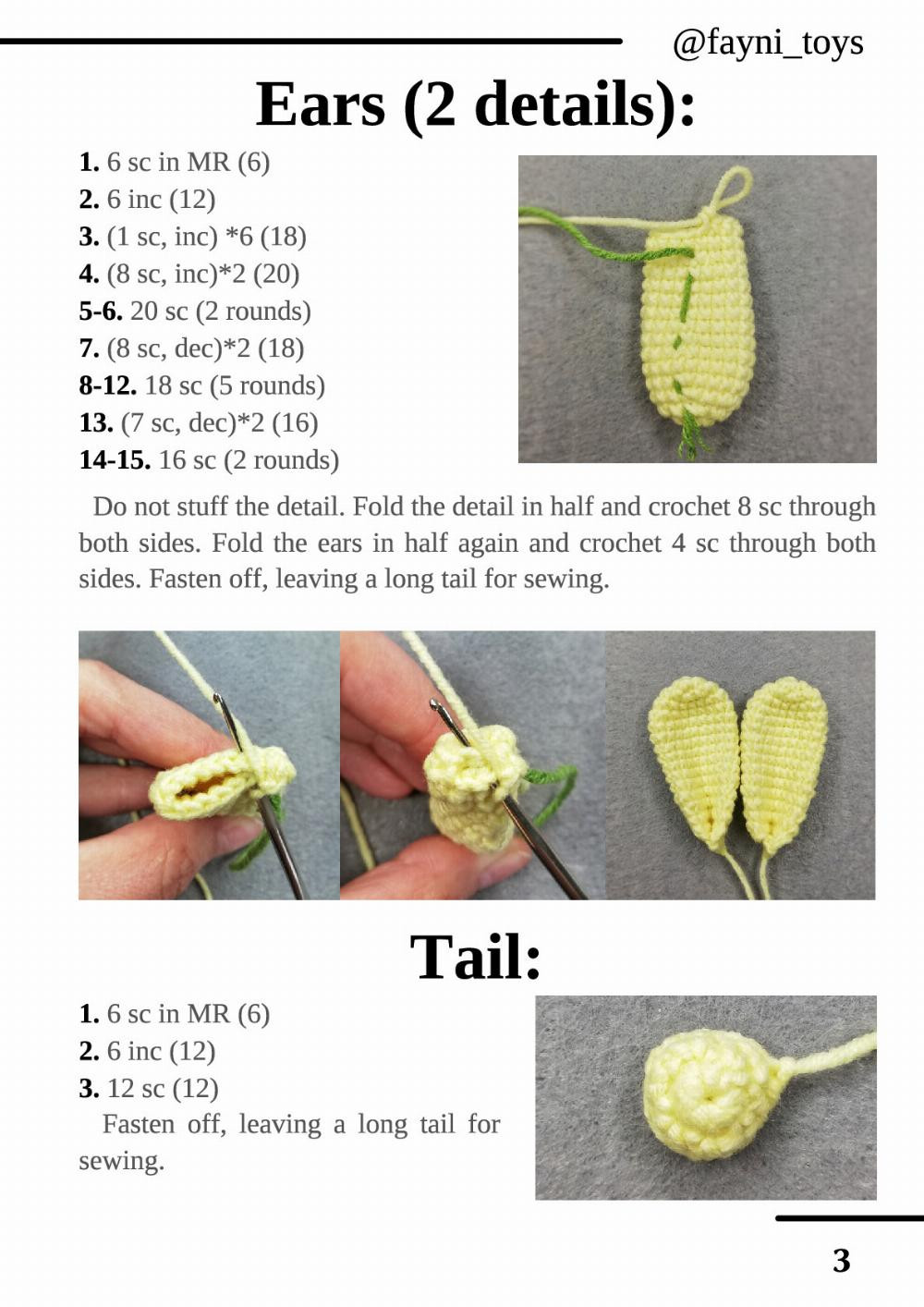 CROCHET PATTERN Bunny with carrot