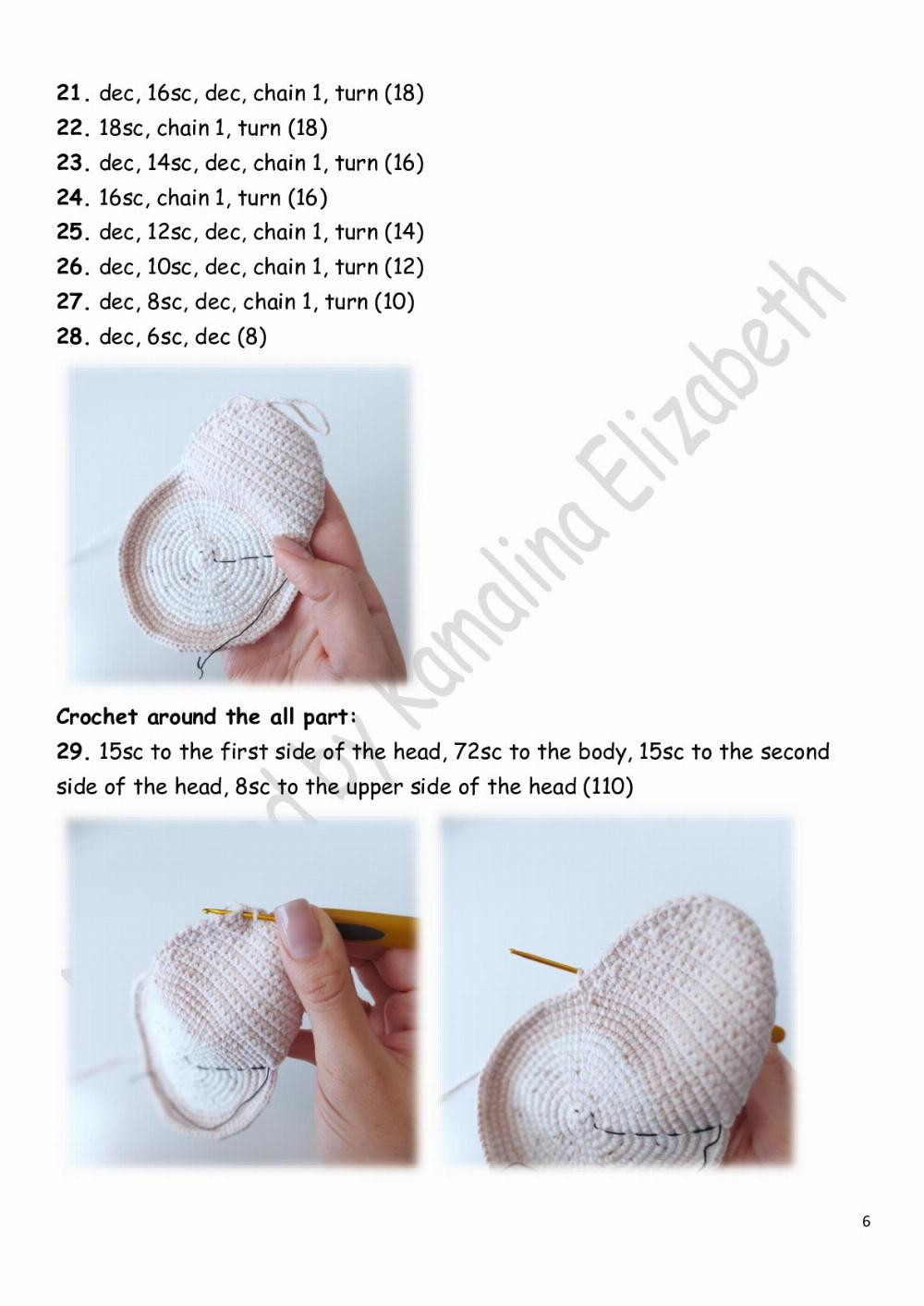 Crochet pattern «Christmas hedgehog»