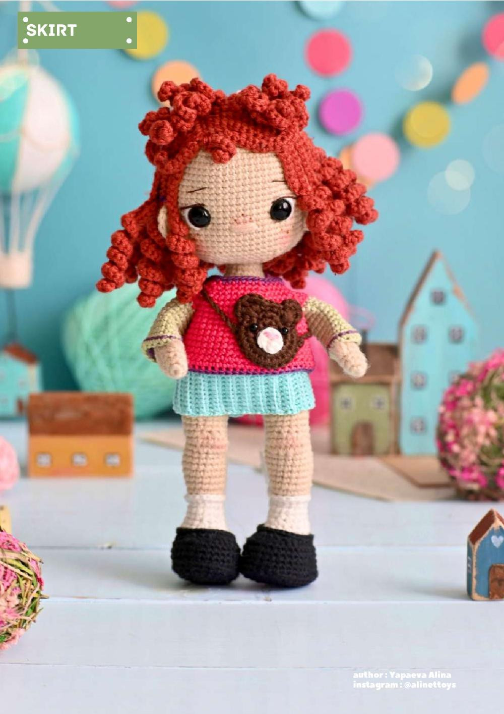 CROCHET PATTERN DOLL DORY