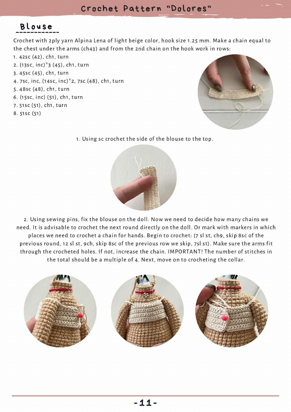 CROCHET PATTERN "DOLORES"