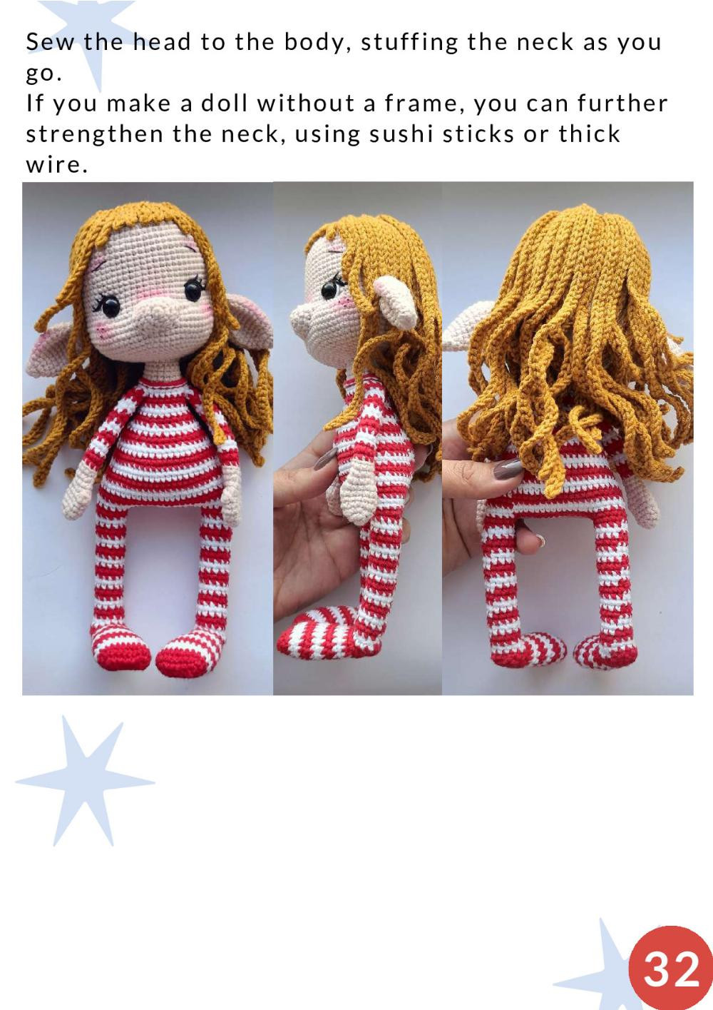 crochet pattern elf girl