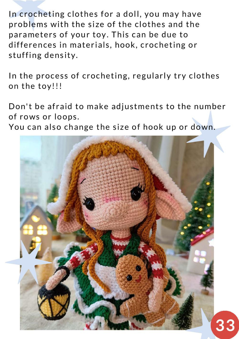 crochet pattern elf girl