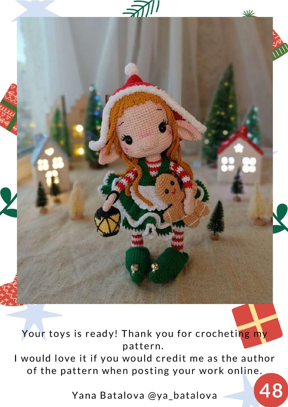 crochet pattern elf girl