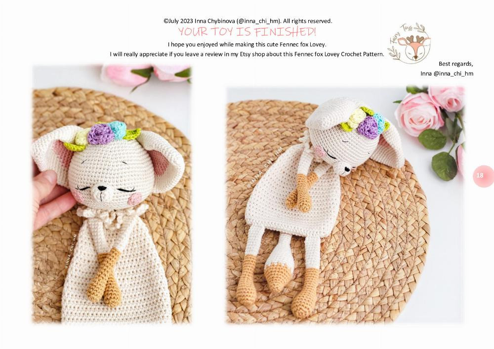 Crochet pattern “Fennec fox Lovey”