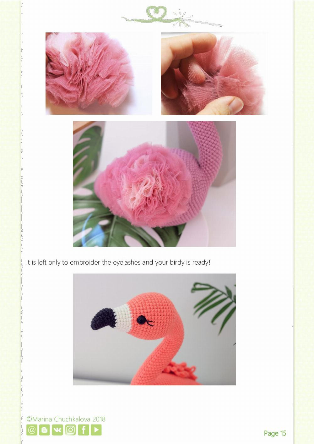 CROCHET PATTERN flamingo