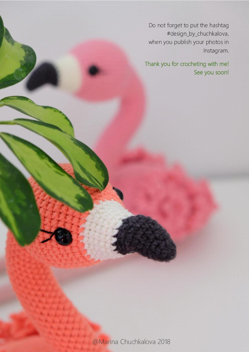 CROCHET PATTERN flamingo