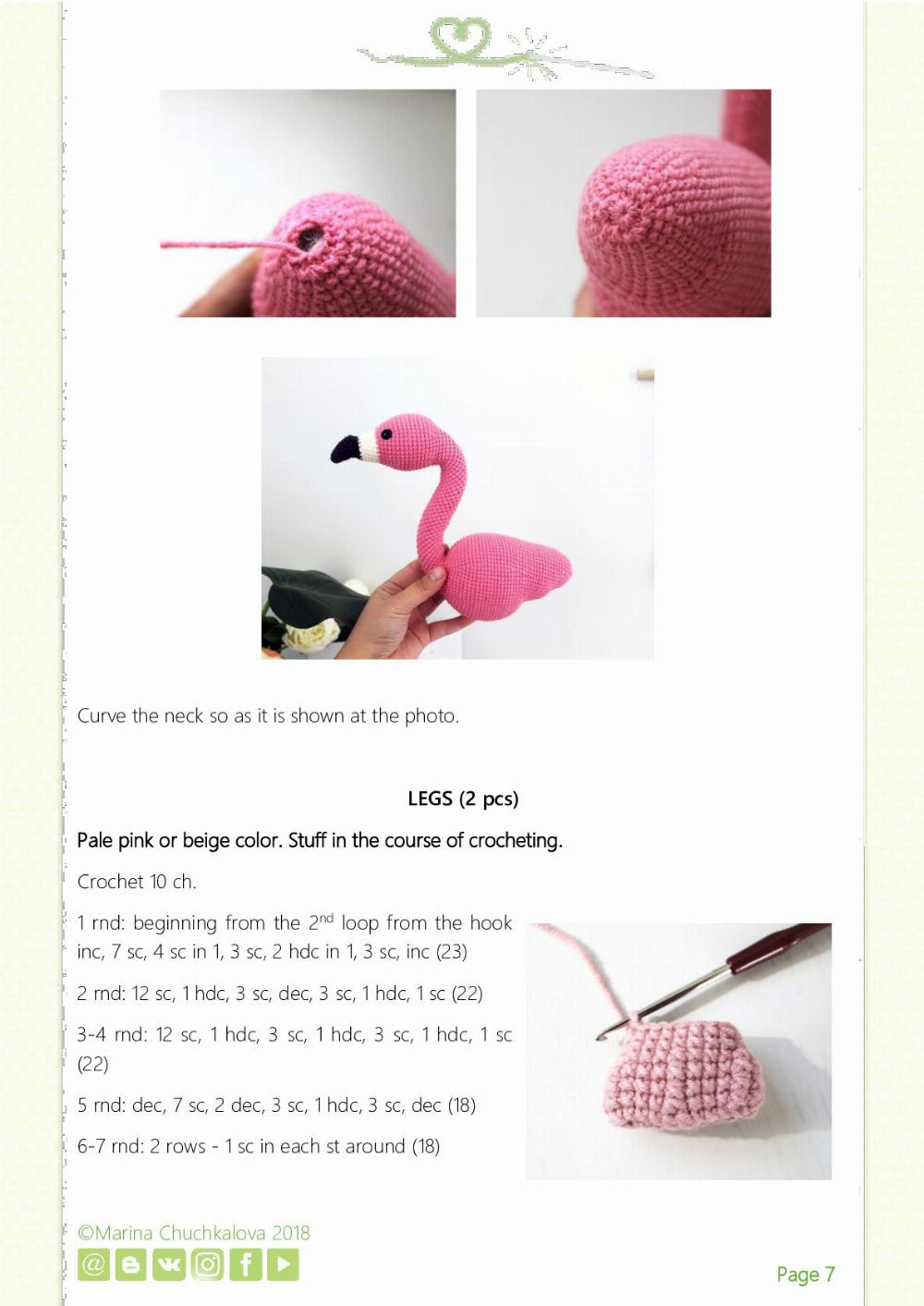 CROCHET PATTERN flamingo