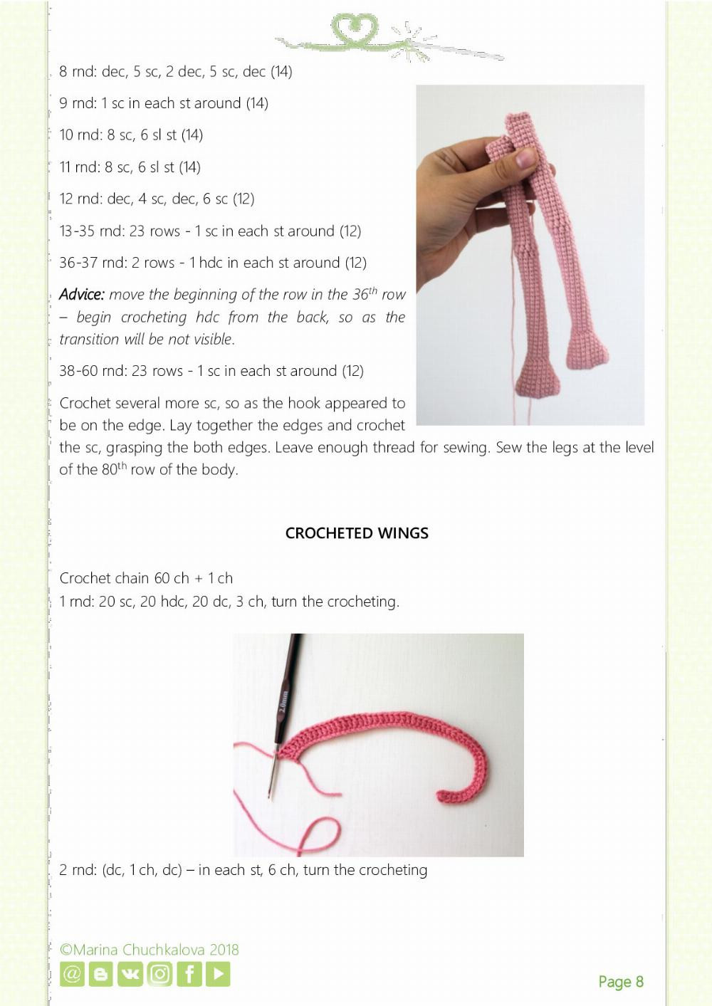 CROCHET PATTERN flamingo