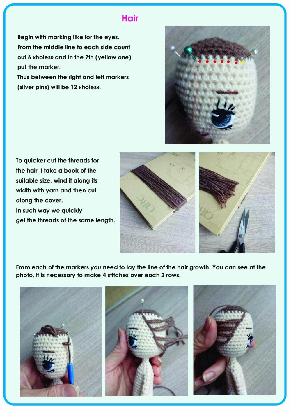 Crochet Pattern «Framed crochet doll»