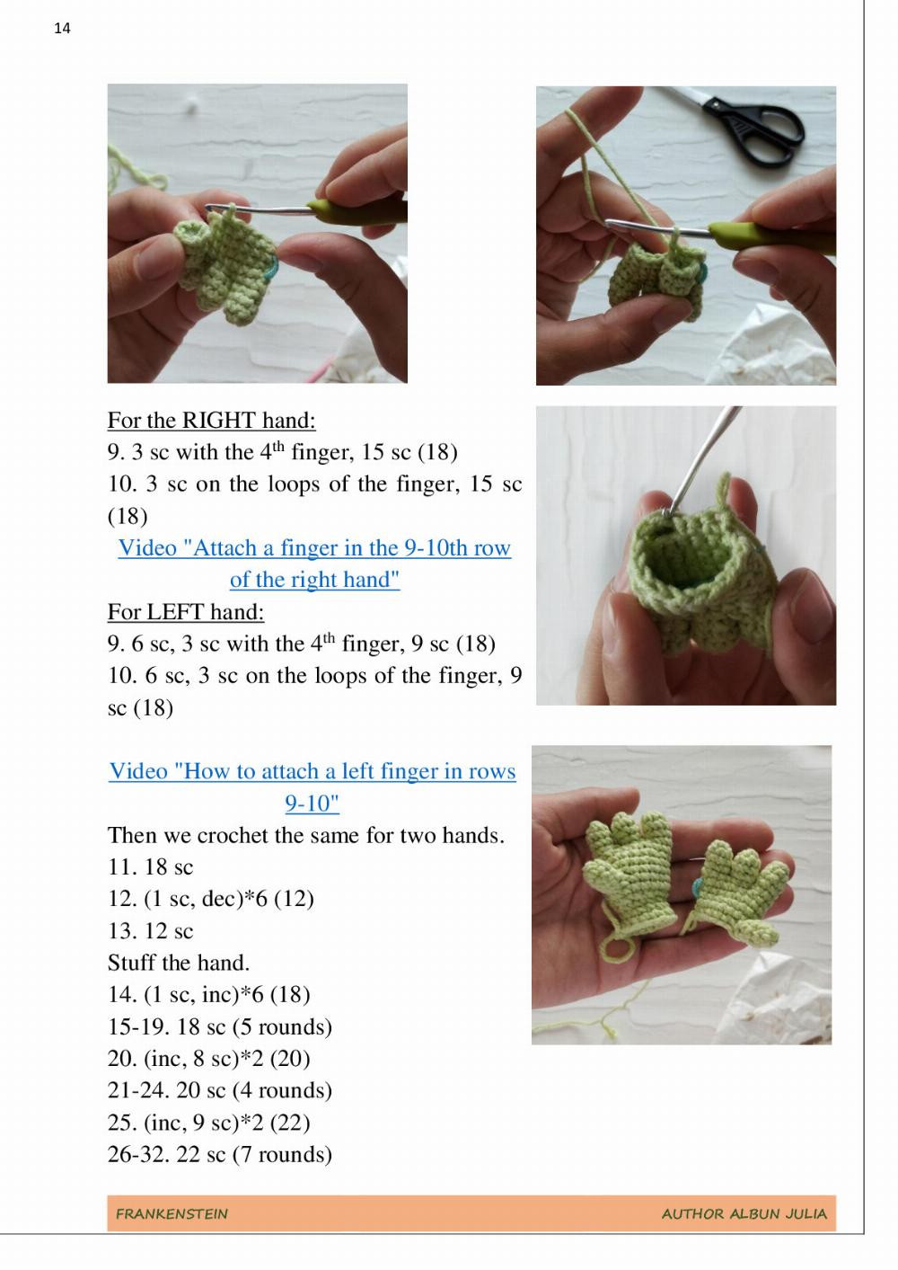 crochet Pattern Frankenstein