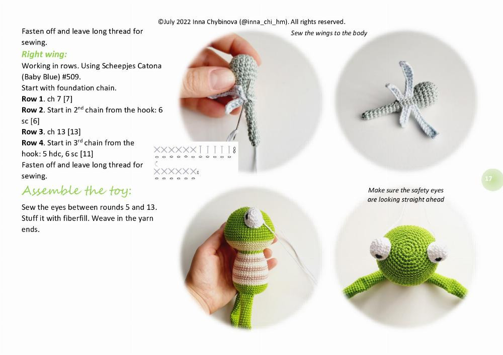 crochet pattern fredy the frog