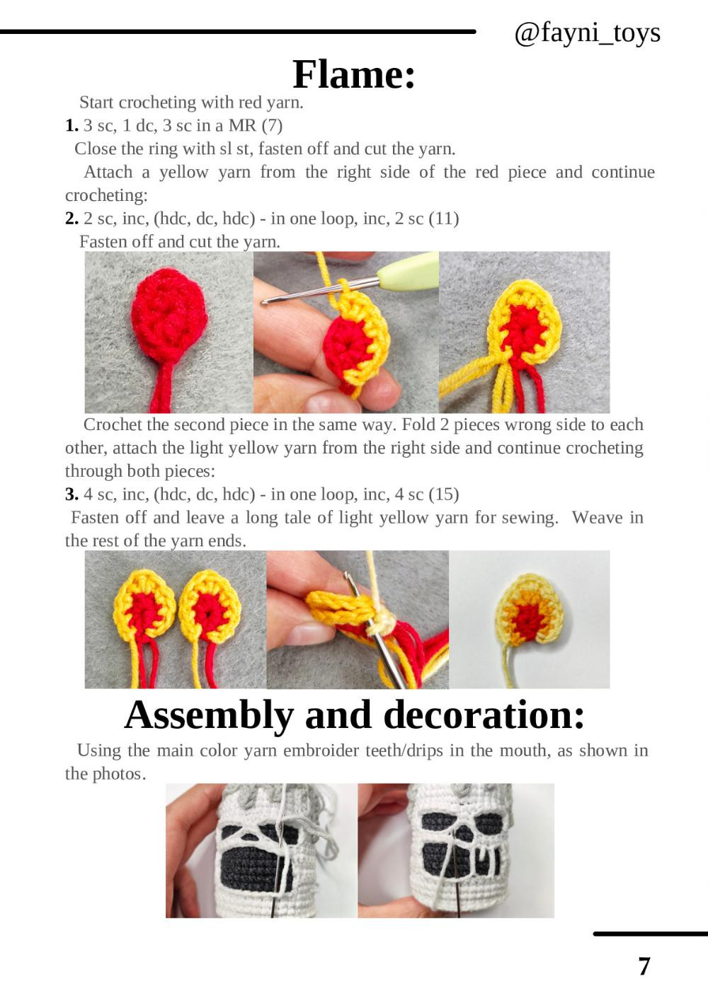 CROCHET PATTERN Halloween candle