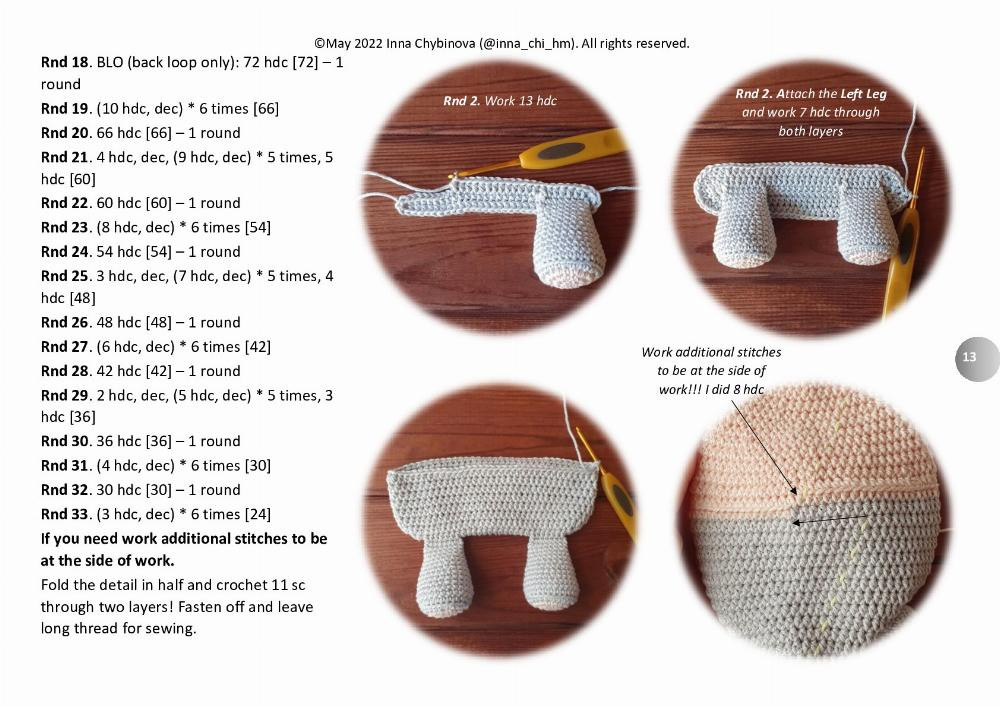 Crochet pattern “Hyppo Lovey”