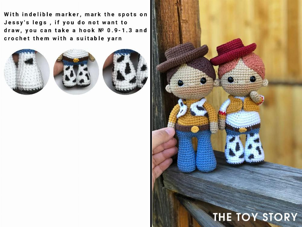 CROCHET PATTERN JESSY AND WOODY "THE TOY STORY" TATYANA MEDVEDEVA