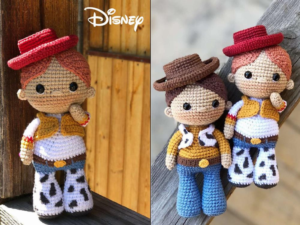 CROCHET PATTERN JESSY AND WOODY "THE TOY STORY" TATYANA MEDVEDEVA