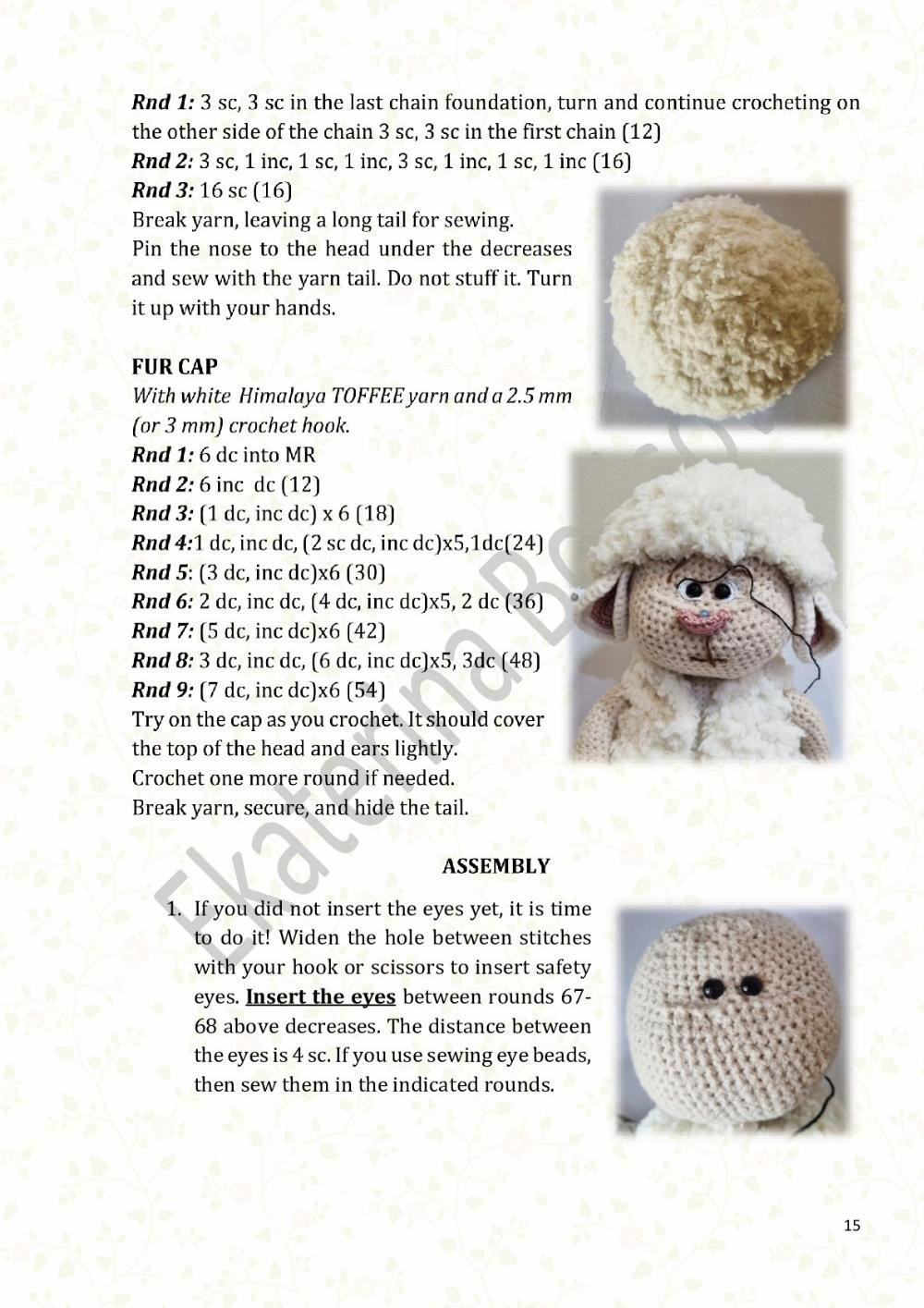 Crochet pattern Lamb