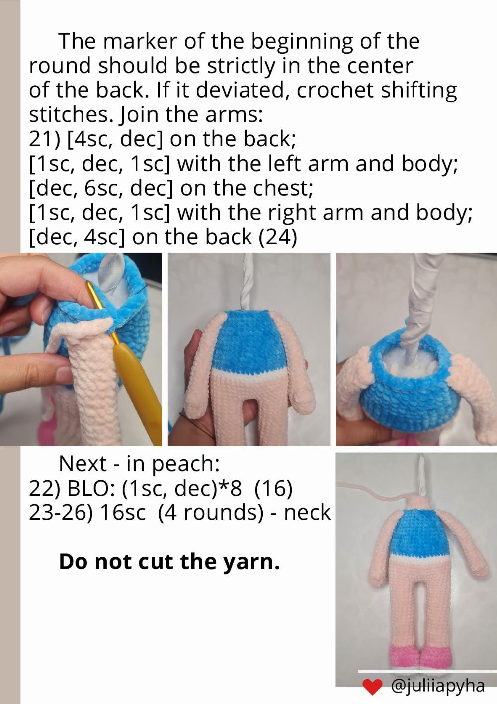 crochet pattern mia doll