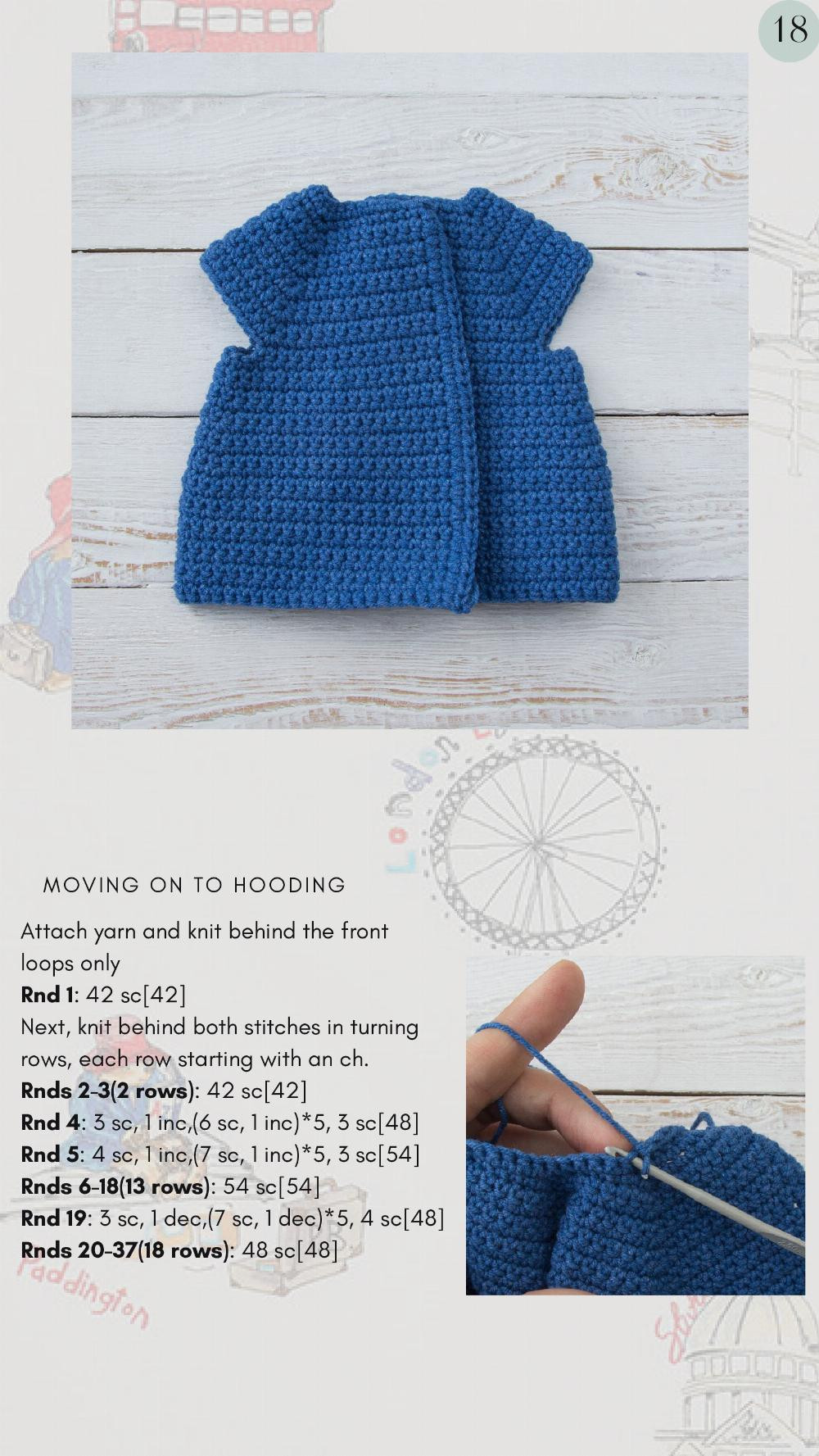 CROCHET PATTERN PADDINGTON BEAR LISENOK CHU