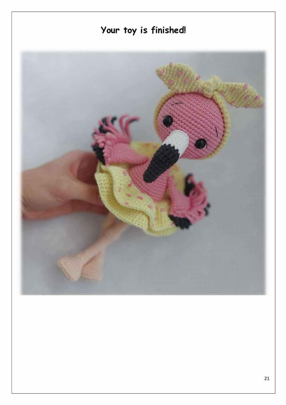 Crochet pattern Pinky Flamingo