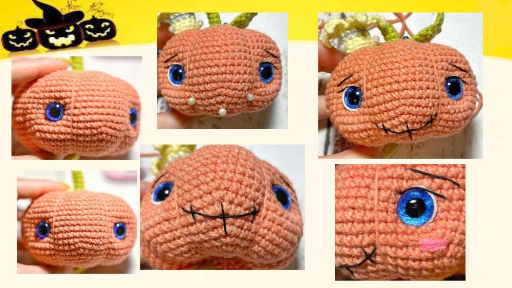 Crochet pattern Pumpkin and a little monster