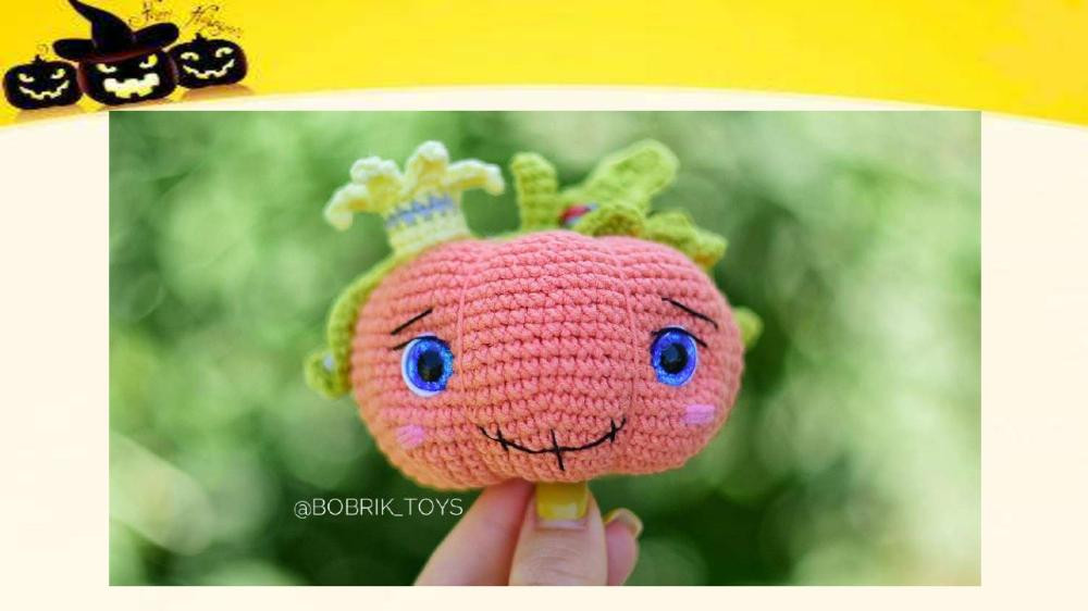 Crochet pattern Pumpkin and a little monster